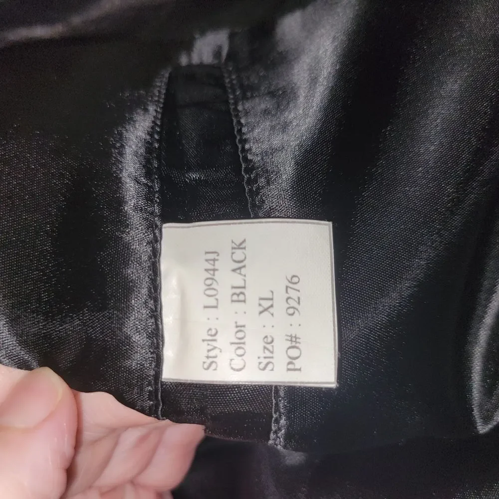 GOLDEN BEAR Elegant Black Leather Jacket SIZE XL